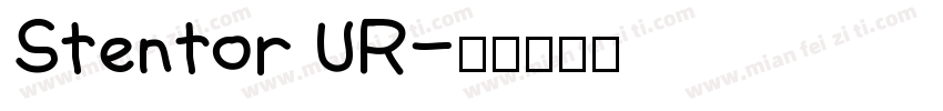 Stentor UR字体转换